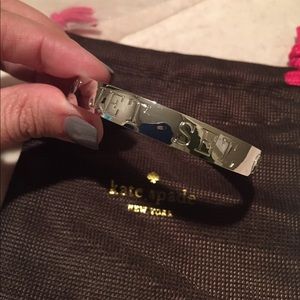 Kate Spade Idiom Silver Bangle